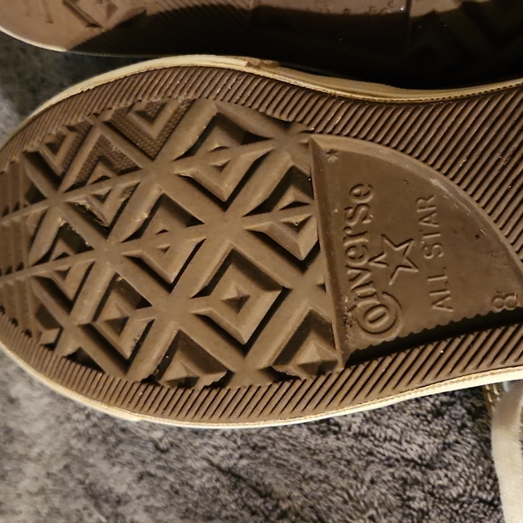 COMME DES GARCONS HIGH TOP UNISEX CONVERSE TENNIS SHOES - Picture 10 of 11